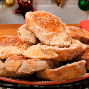 Mini Rabanadas Crocantes com Canela e Açúcar