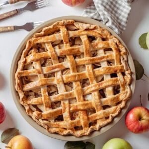Torta Cremosa de Maçã com Canela