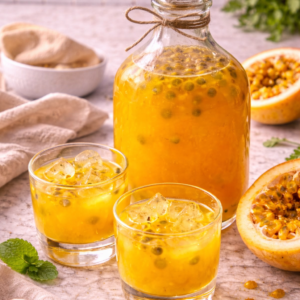 Suco Gelado de Maracujá Natural