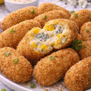 Croquete de Milho com Queijo Cremoso
