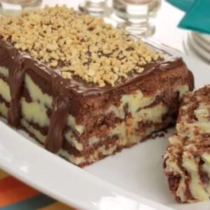 Torta Cookie com Amendoim