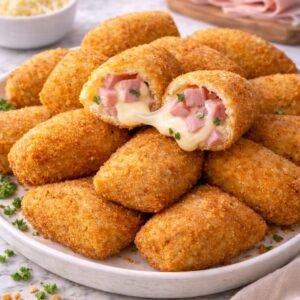 Bolinho Crocante de Presunto e Queijo